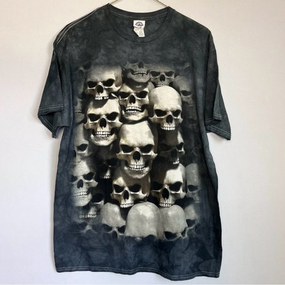 The Mountain Shirt Sz L Skull Bones Breakthrough Mens Graphic Tee Tie Dye NWOT - Picture 7 of 9